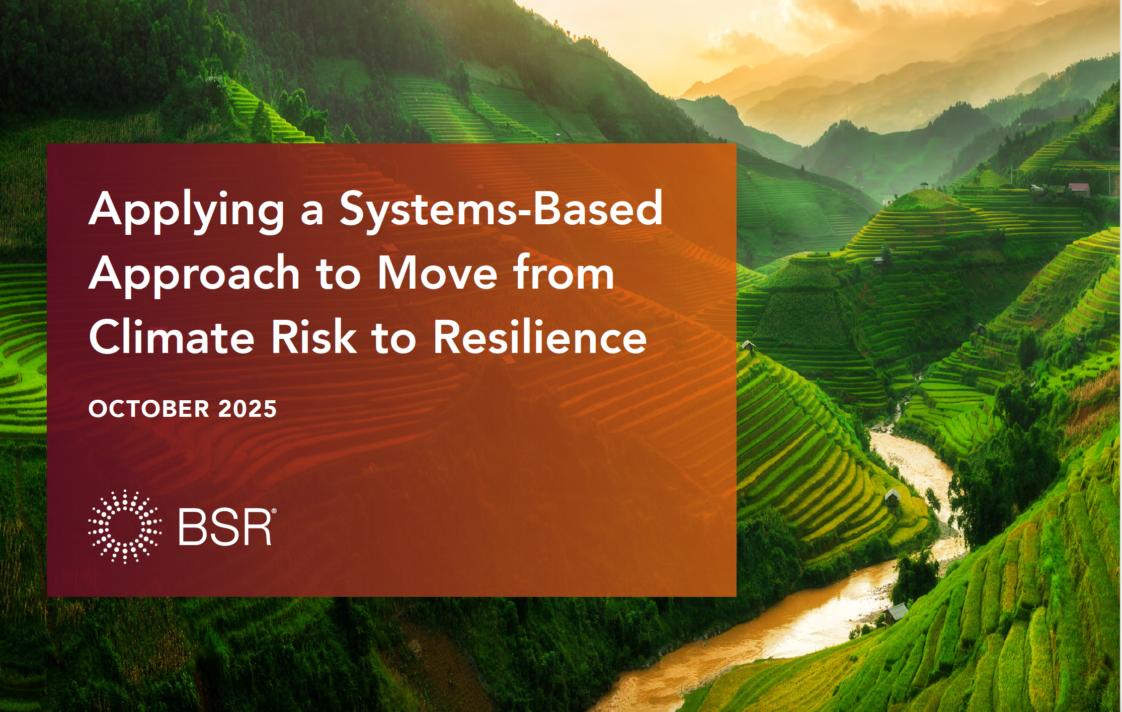 Applying a Systems-Based Approach to Move from Climate Risk to Resilience cover image