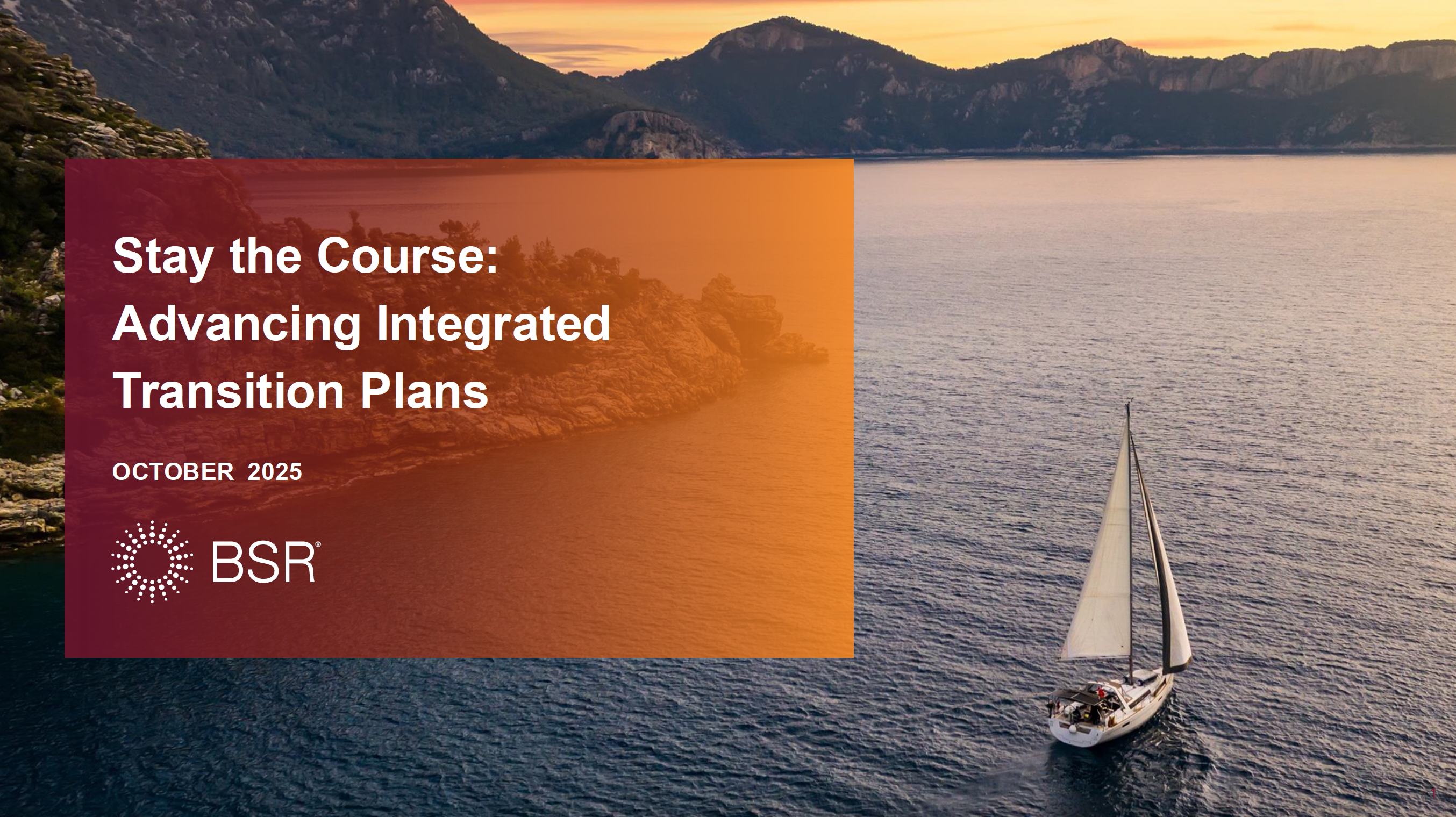 Stay the Course: Advancing Integrated Transition Plans cover image