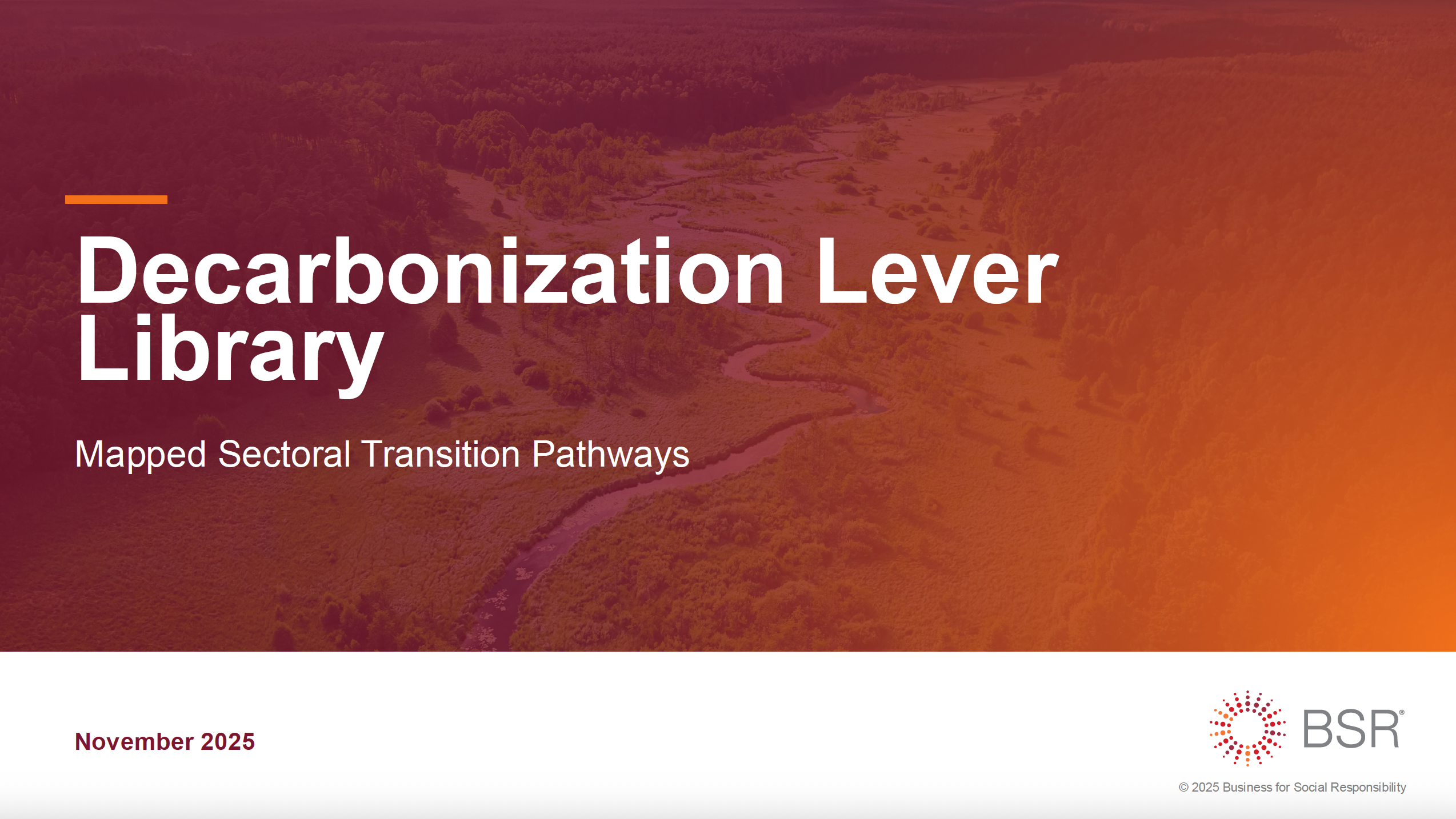 Decarbonization Lever Library: Mapped Sectoral Transition Pathways cover image
