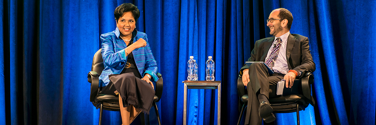 A Conversation with PepsiCo Chairman and CEO Indra Nooyi: How Do You Promote Transformation? hero image