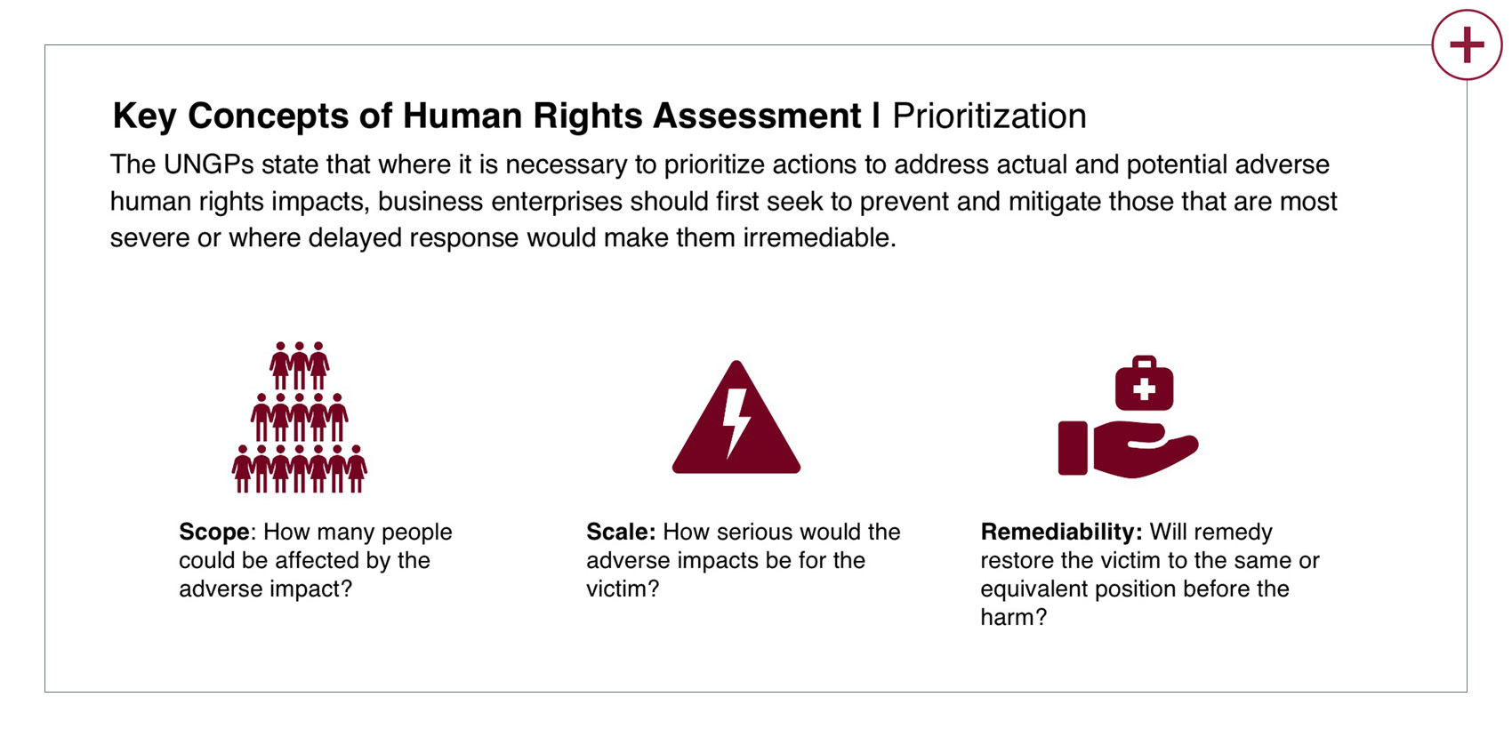 Key Concepts of Human Rights Assessment: Prioritization