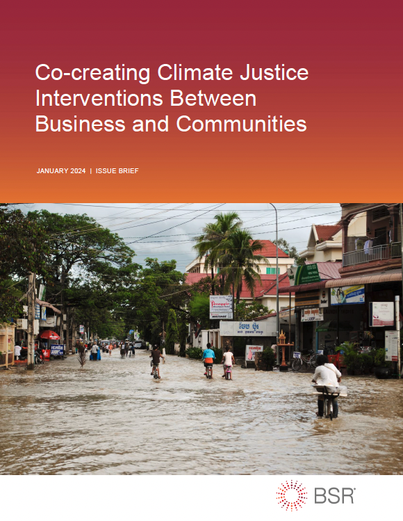 Co-creating Climate Justice Interventions between Business and Communities