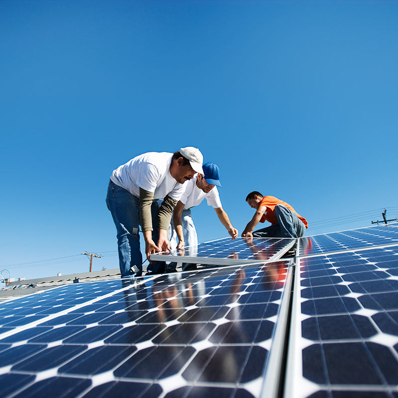 Installing solar panels