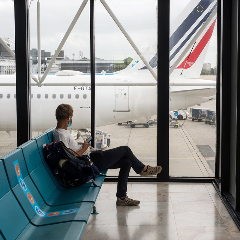 Waiting at the airport