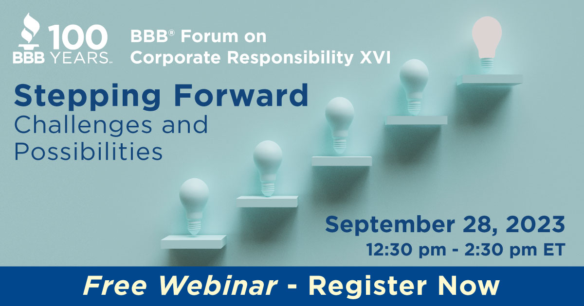 BBB Forum on Corporate Responsibility: Stepping Forward thumbnail image