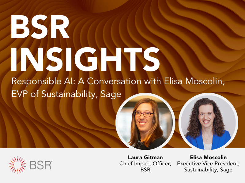 Responsible AI: A Conversation with Elisa Moscolin, EVP of Sustainability, Sage thumbnail image